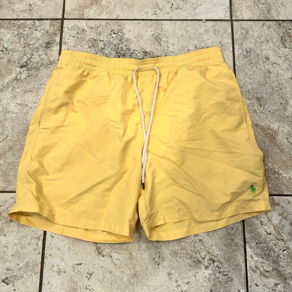 Ralph Lauren Yellow Swim Trunks Quick-Drying Relaxed Fit